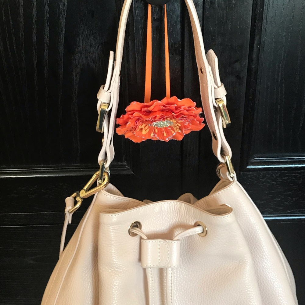ALL 5* SELLER NEW Italy ANDREANO pink leather bag! - Picture 3 of 8